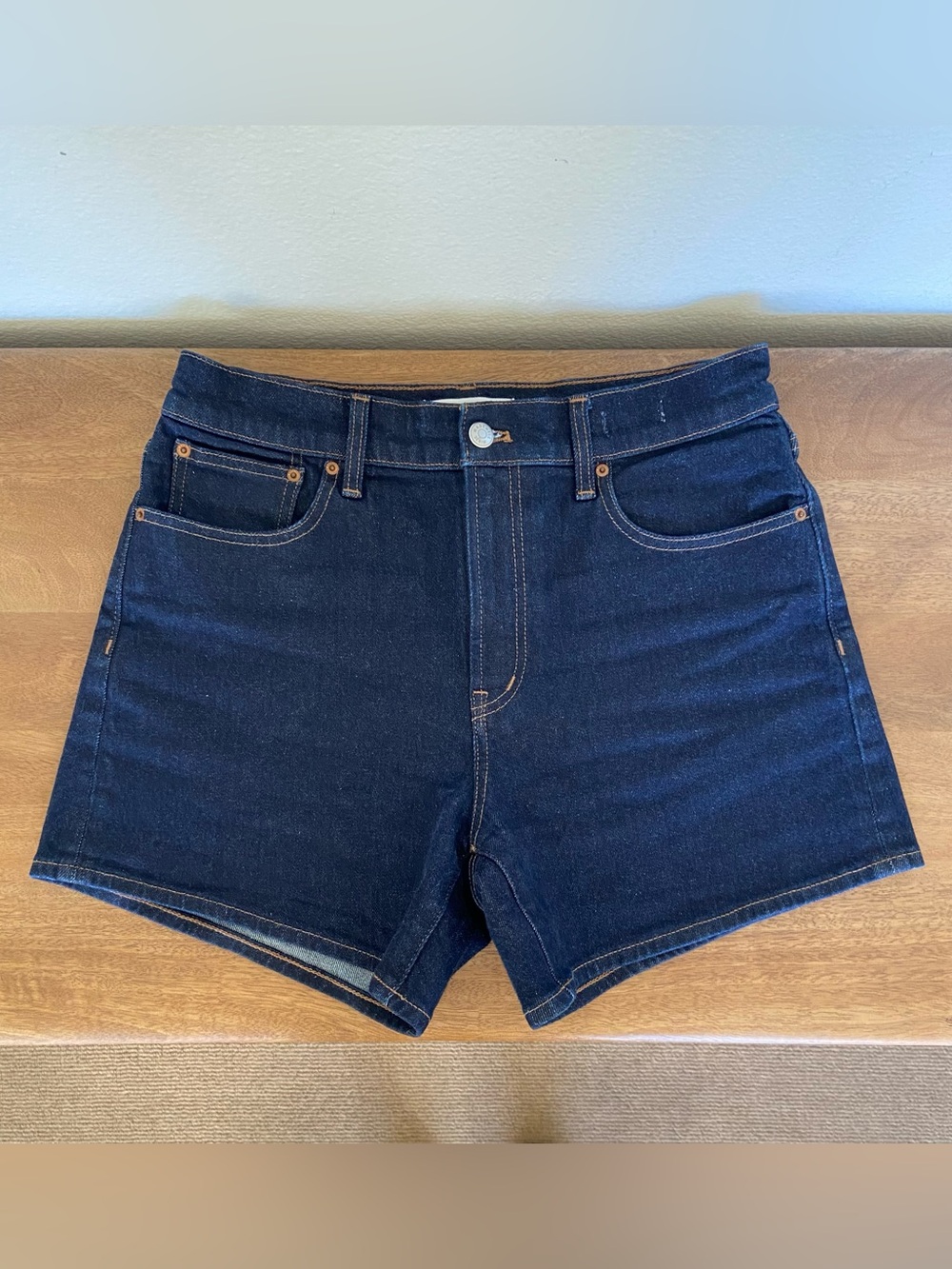 Madewell Perfect Vintage Mid-Length Denim Shorts